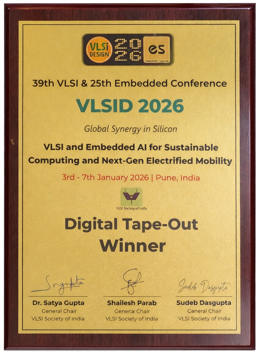 VLSID 2026 Medal Sheet